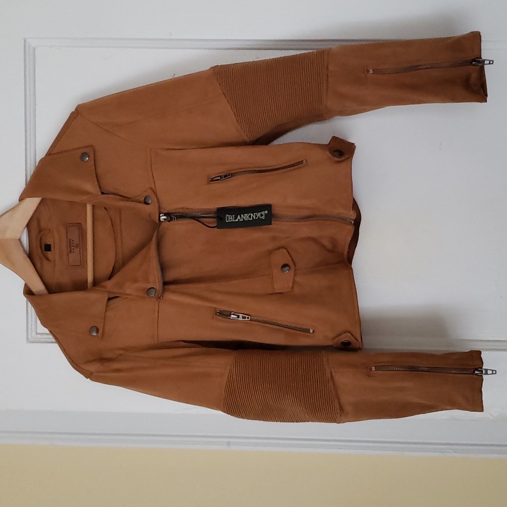Microfiber/faux suede jacket